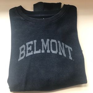 Belmont University cropped crewneck